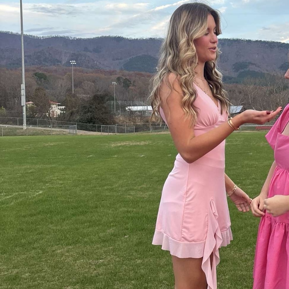 Pink Ruffle Dress